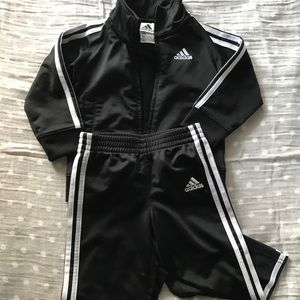 Adidas 3 strip track suit